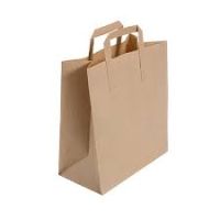 Large Brown Kraft Handled Bags - 250 bags